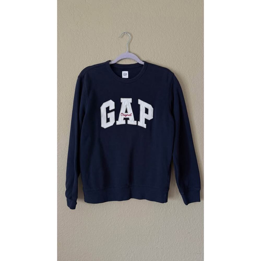 Gap Original Navy Blue Crewneck Sweatshirt Small